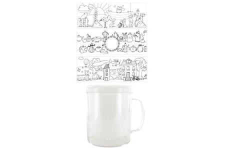 Mug plastique désign à compléter