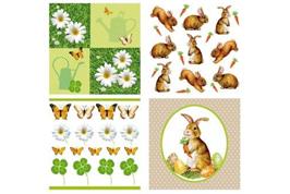 Set de 12 serviettes "Paques 1"
