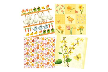 Set de 12 serviettes "Paques 2"