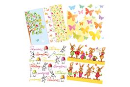 Set de 12 serviettes "Paques 3"