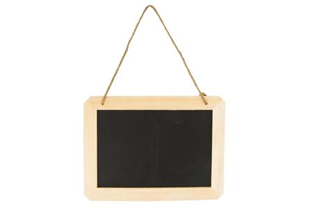 Ardoise rectangle à suspendre (avec corde) 