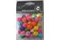 Perles acryliques 13 mm 8 couleurs - 60 grs