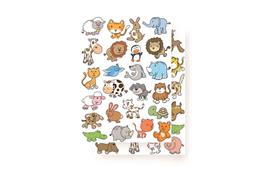 Gommettes Animaux rigolos 2 - 50 pièces