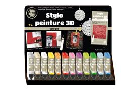 Présentoir stylo peinture 3D opaque -120 pièces