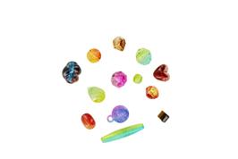 Perles acryliques transparentes 8 couleurs 40 grs