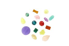Perles acryliques translucides  8 couleurs - 50 grs