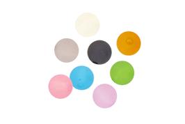 Perles acryliques givré 12 mm 8 couleurs - 46 grs
