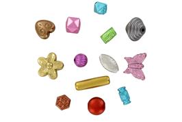 Perles acryliques métallisées 8 couleurs - 40 grs