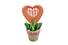 Pot de fleurs coeur-pince 7,5x4x11 cm