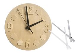 Horloge ronde 20 cm, chiffres et coeurs, mécanisme inclus