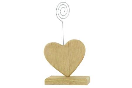 Marque place coeur en bois, 7x8 cm, épaisseur 10mm,découpe arrondie