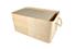 Ensemble rangement :1 panier anse corde 38,5x24x19,5 cm, 3 boites 21x17x11 cm 