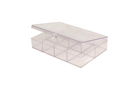 Boite de rangement cristal rectangle 15x10x3,4 cm