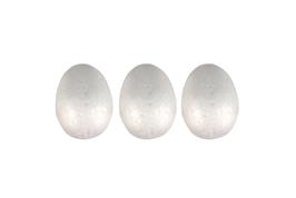 3 oeufs polystyrène 6,5x8,5 cm