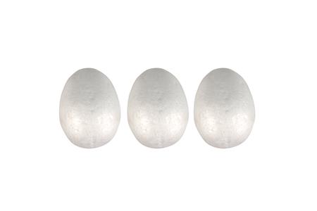 3 oeufs polystyrène 6,5x8,5 cm