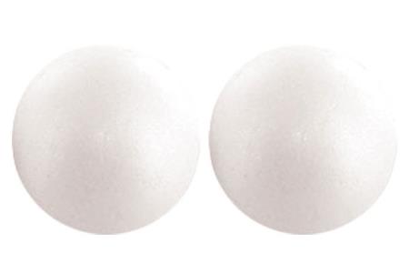 Boule styropor diam 100 mm pack 2 pcs