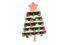 Calendrier de l'avent en bois à suspendre forme sapin + 24 pinces - H 69x40x2.5 cm