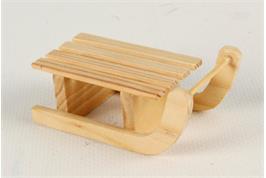 Mini luge en bois 6x3.5x2.5 cm