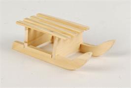 Mini luge en bois 10x4x2.8 cm