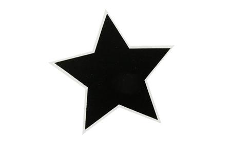 Ardoise à poser forme étoile liseré blanc 15 cm