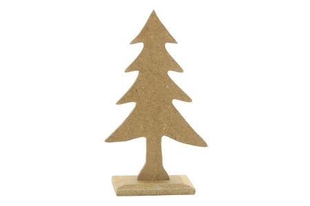 Sapin sur socle en medium 14 x 8 cm