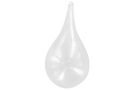 Goutte plastique transparent 5,4 x 11 cm