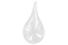 Goutte plastique transparent 5,4 x 11 cm