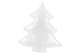 Sapin plastique transparent 9 x 10,5 cm