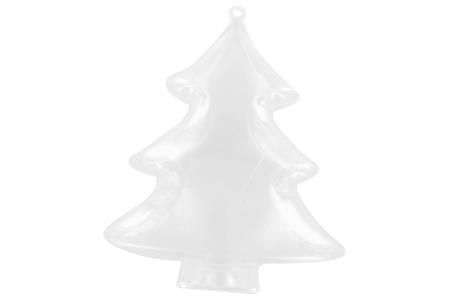 Sapin plastique transparent 9 x 10,5 cm