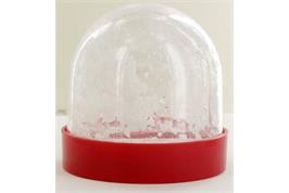 Globe "boule à neige" avec inclusion photo ou impression, 9x9 cm