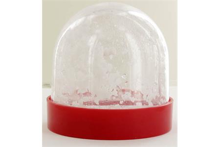 Globe "boule à neige" avec inclusion photo ou impression, 9x9 cm