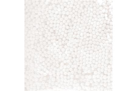 Neige de Noël, billes polystyrène 3 mm - sachet 14 x 11 cm