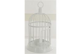 Bougeoir cage à oiseaux, 17x9,5 cm