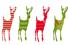 8 embellissements bois peints, environ 4 cm - Rennes   