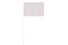 Set de 5 drapeaux en papier blanc - 10x15 cm