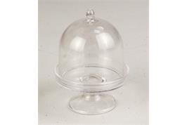 Mini cloche en plastique couvercle amovible - 8 x 5.5 x 5 cm