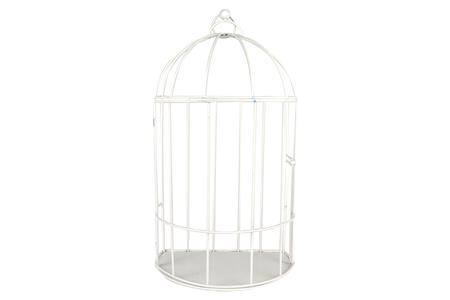 1/2 cage métal blanc 18x12x33 cm