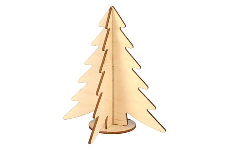 Sapin à assembler en bois 12.5x11.5x0.3 cm