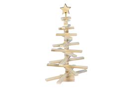 Sapin en lattes de bois mobiles 36x22x4 cm