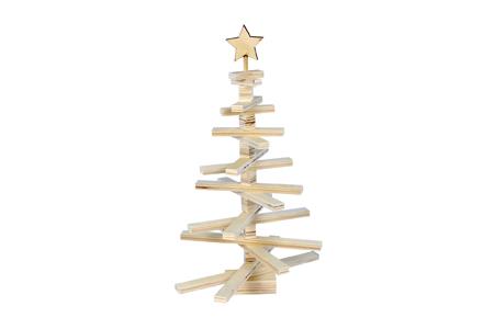 Sapin en lattes de bois mobiles 52x33x5 cm