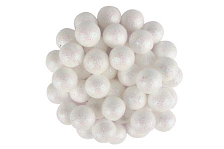 Billes de mousse pailletées 1.5 cm -50 pcs