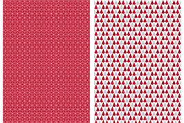 Feuilles A4 washi paper autocollantes rouge, blanc - 2 feuilles