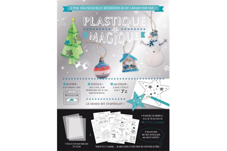 Plastique magique translucide 3 feuilles - thème Noël 