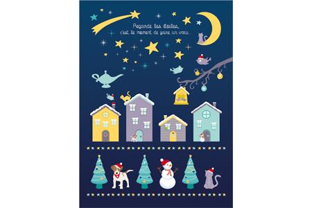 Gommettes Noël - Un voeu - 2 planches 43 pcs