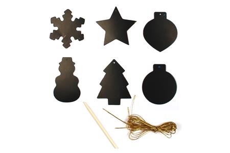 Motifs de Noël à gratter - 13 formes + grattoir