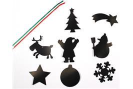 Motifs de Noël à gratter - 8 formes + grattoir