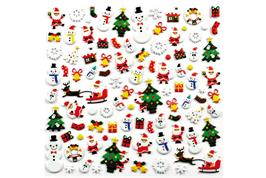 Sickers 3D caoutchouc motifs Noël ass 93 pcs