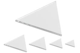 Set de 8 miroirs triangles auto-adhésifs en acrylique, tailles assorties