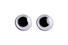 Set de 116 yeux mobiles ronds à pupille noire, 3 diamètres assortis