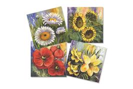 Set de 12 serviettes "Fleurs"